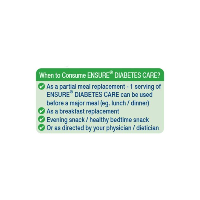 Ensure Diabetes Care Vanilla 375/400g – Essential Nutrition - Image 3