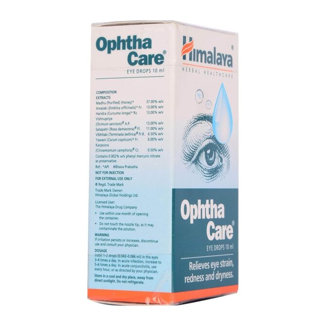 Pack Of 2 Himalaya Ophtha Care Eye Drop 10ml - Image 2