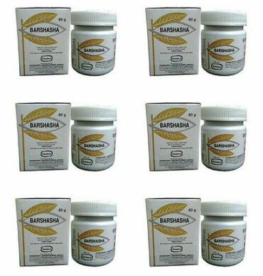 Pack Of 10 Hamdard Barshasha 60 Gram Each Pure Herbal And Natural