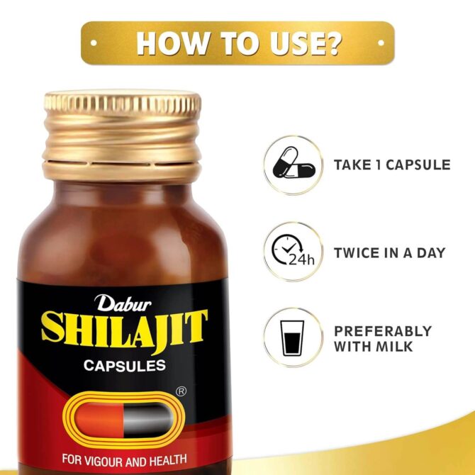 Dabur Shilajit Ayurvedic Capsules