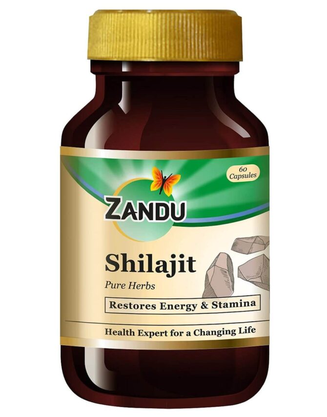 Zandu Shilajit 60 Capsule,With Free Shipping/