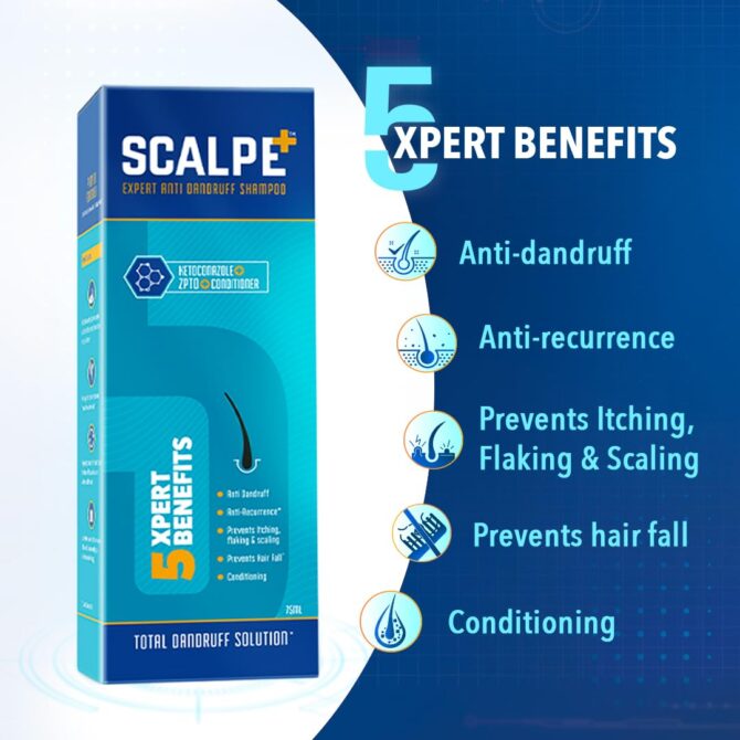 Scalpe Anti Dandruff Shampoo 75 ml Ultimate cure - Image 5